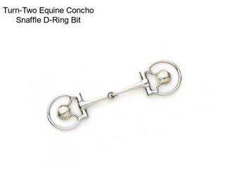 Turn-Two Equine Concho Snaffle D-Ring Bit