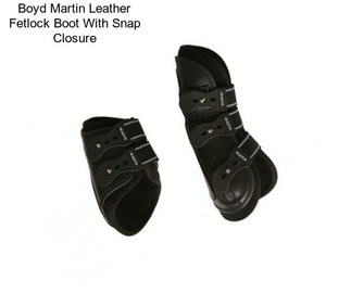 Boyd Martin Leather Fetlock Boot With Snap Closure