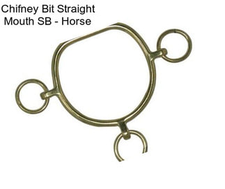 Chifney Bit Straight Mouth SB - Horse