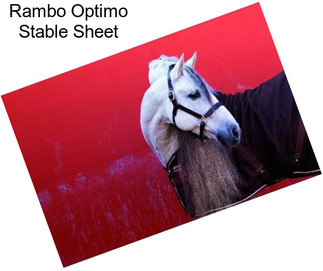 Rambo Optimo Stable Sheet