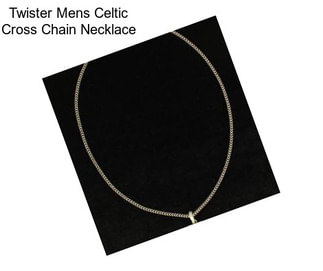 Twister Mens Celtic Cross Chain Necklace
