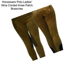 Horseware Polo Ladies\' Nina Corded Knee Patch Breeches