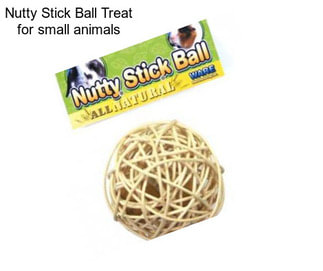 Nutty Stick Ball Treat for small animals