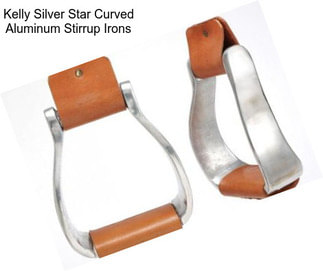 Kelly Silver Star Curved Aluminum Stirrup Irons