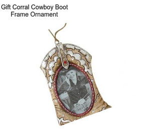 Gift Corral Cowboy Boot Frame Ornament