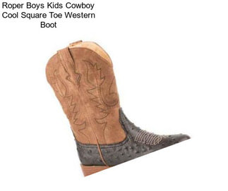 Roper Boys Kids Cowboy Cool Square Toe Western Boot