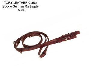 TORY LEATHER Center Buckle German Martingale Reins