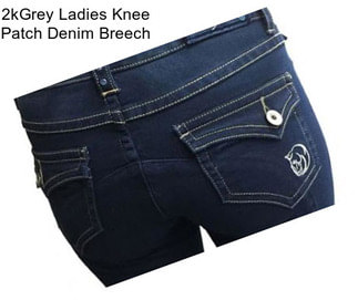 2kGrey Ladies Knee Patch Denim Breech