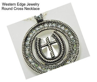 Western Edge Jewelry Round Cross Necklace