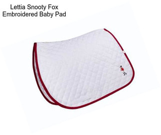 Lettia Snooty Fox Embroidered Baby Pad