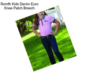 Romfh Kids Denim Euro Knee Patch Breech