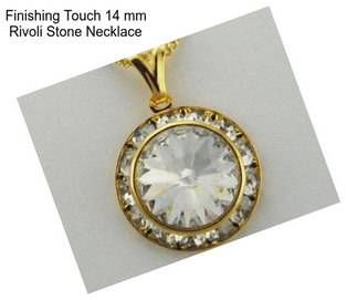 Finishing Touch 14 mm Rivoli Stone Necklace