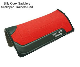 Billy Cook Saddlery Scalloped Trainers Pad