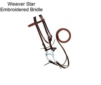 Weaver Star Embroidered Bridle