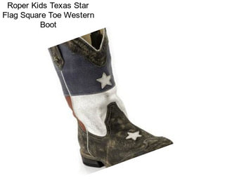 Roper Kids Texas Star Flag Square Toe Western Boot