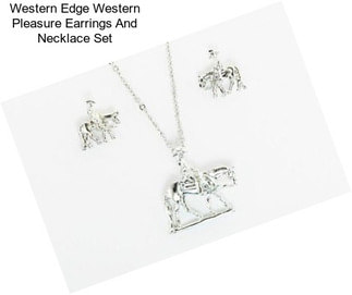 Western Edge Western Pleasure Earrings And Necklace Set