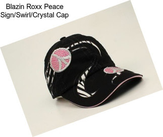 Blazin Roxx Peace Sign/Swirl/Crystal Cap