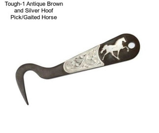 Tough-1 Antique Brown and Silver Hoof Pick/Gaited Horse