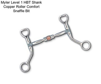 Myler Level 1 HBT Shank Copper Roller Comfort Snaffle Bit