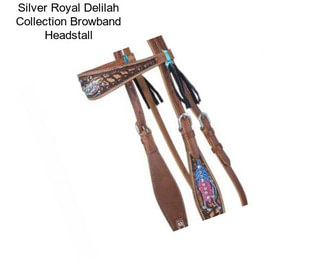 Silver Royal Delilah Collection Browband Headstall