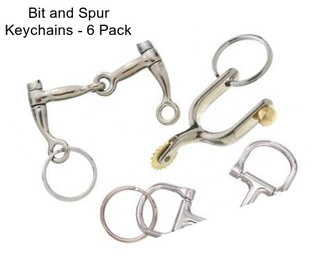 Bit and Spur Keychains - 6 Pack