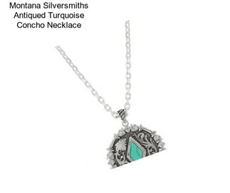 Montana Silversmiths Antiqued Turquoise Concho Necklace