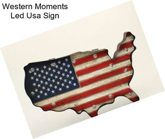 Western Moments Led Usa Sign