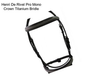 Henri De Rivel Pro Mono Crown Titanium Bridle