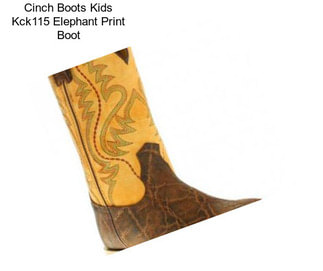 Cinch Boots Kids Kck115 Elephant Print Boot