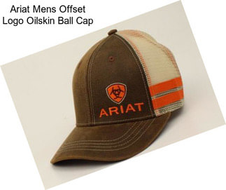 Ariat Mens Offset Logo Oilskin Ball Cap