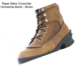 Roper Mens Crossrider Horseshoe Boots - Brown