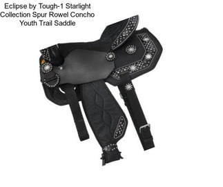 Eclipse by Tough-1 Starlight Collection Spur Rowel Concho Youth Trail Saddle