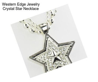 Western Edge Jewelry Crystal Star Necklace