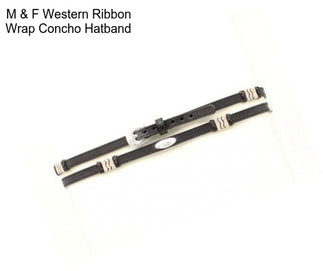 M & F Western Ribbon Wrap Concho Hatband