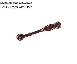 Metalab Basketweave Spur Straps with Dots