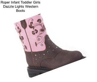 Roper Infant Toddler Girls Dazzle Lights Western Boots