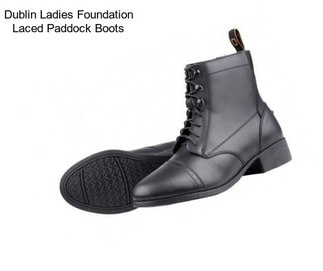 Dublin Ladies Foundation Laced Paddock Boots