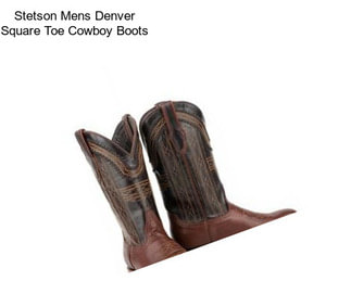 Stetson Mens Denver Square Toe Cowboy Boots