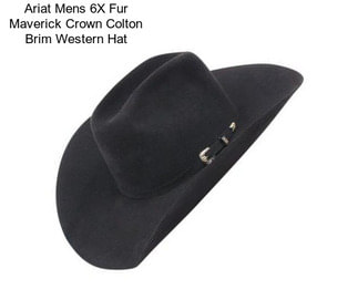 Ariat Mens 6X Fur Maverick Crown Colton Brim Western Hat