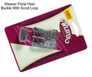 Weaver Floral Heel Buckle With Scroll Loop