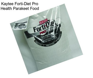 Kaytee Forti-Diet Pro Health Parakeet Food