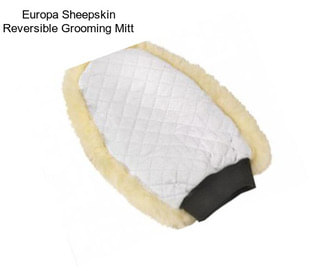 Europa Sheepskin Reversible Grooming Mitt