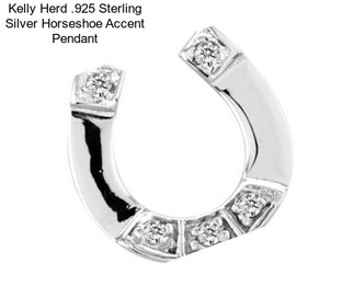 Kelly Herd .925 Sterling Silver Horseshoe Accent Pendant