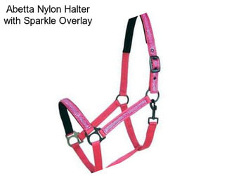 Abetta Nylon Halter with Sparkle Overlay