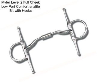 Myler Level 2 Full Cheek Low Port Comfort snaffle Bit with Hooks