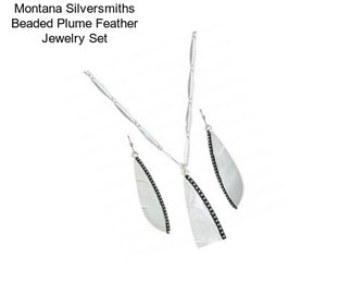 Montana Silversmiths Beaded Plume Feather Jewelry Set