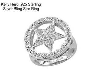 Kelly Herd .925 Sterling Silver Bling Star Ring