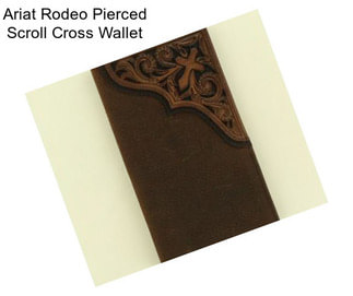 Ariat Rodeo Pierced Scroll Cross Wallet