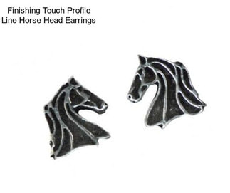 Finishing Touch Profile Line Horse Head Earrings