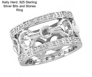 Kelly Herd .925 Sterling Silver Bits and Stones Ring